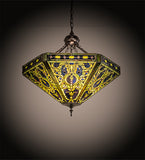 26"W Tiffany Elizabethan Inverted Pendant