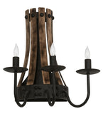 14"W Barrel Stave Wall Sconce