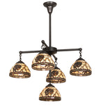 30"W Pinecone Dome 5 L Chandelier