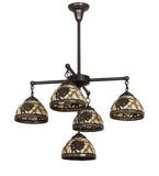 30"W Pinecone Dome 5 L Chandelier