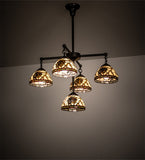 30"W Pinecone Dome 5 L Chandelier