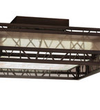 36"Sq Quadrato Rich Umador Semi-Flushmount