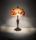25"H Puffy Butterfly & Flowers Table Lamp