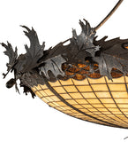 40"W Greenbriar Oak Inverted Pendant