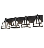36"W "T" Mission 4 Lt Vanity Light