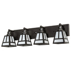 36"W "T" Mission 4 Lt Vanity Light