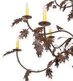 48"W Oak Leaf 15 Lt Chandelier