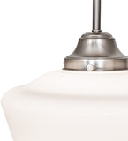 12"W Schoolhouse W/Traditional Globe