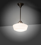 12"W Schoolhouse W/Traditional Globe