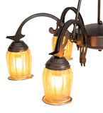 29"W Revival Favrile 6 Lt Chandelier