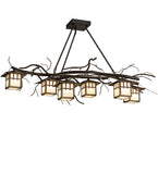 51"L Winter Solstice 6 Lt Oblong Chandelier