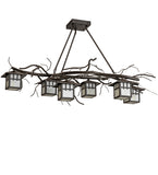51"L Winter Solstice 6 Lt Oblong Chandelier