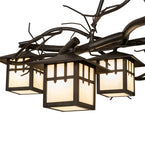 51"L Winter Solstice 6 Lt Oblong Chandelier