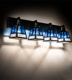 36"W "T" Mission 4 Lt Vanity Light