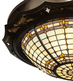 32"W Fleur-de-Lite Flushmount