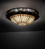 32"W Fleur-de-Lite Flushmount