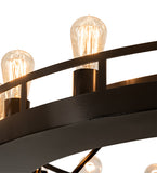 48"W Barbury 18 Lt Chandelier