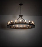 48"W Barbury 18 Lt Chandelier