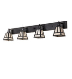 52"W "T" Mission 4 Light Vanity Light