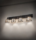 52"W "T" Mission 4 Light Vanity Light
