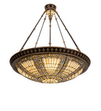 45"W Fleur-de-lis Semi-Flushmount