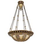 28"W Fleur-de-lis Semi-Flushmount