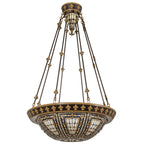 28"W Fleur-de-lis Semi-Flushmount