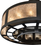 30"W Smythe Craftsman Semi-Flushmount