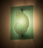 9"W Metro Fusion Nautilus Nautical Wall Sconce