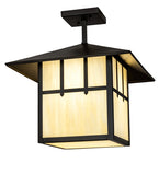 14"Sq Seneca Double Cross Mission Outdoor Pendant