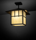 14"Sq Seneca Double Cross Mission Outdoor Pendant