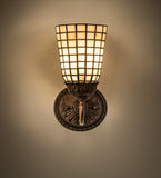 6"W Terra Bone Wall Sconce