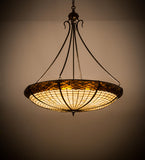 36"W Greenbriar Oak Lodge Pendant