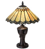 17"H Carousel Jadestone Table Lamp