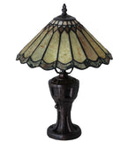 17"H Carousel Jadestone Table Lamp