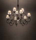 40"W Grace 10 Lt Two Tier Chandelier