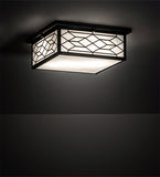 14"Sq Seneca Ponte Flushmount