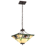 18"W Pinecone Ridge Inverted Pendant