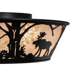 23"W Moose at Dawn Flushmount