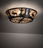 23"W Moose at Dawn Flushmount