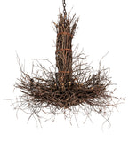 36"W Twigs 6 Lt Chandelier