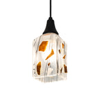5" Sq Metro Fusion Licorice Modern Mini Pendant