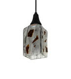 5" Sq Metro Fusion Licorice Modern Mini Pendant