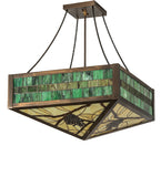 23"Sq Pinecone Semi-flushmount