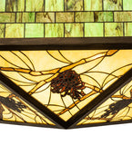 23"Sq Pinecone Semi-flushmount