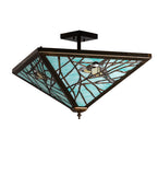 21"Sq Backyard Friends Semi-Flushmount