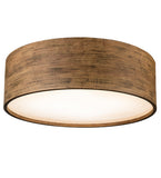 32"W Cilindro Rustic Flushmount