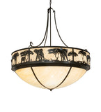 54"W  Elephant Inverted Pendant