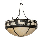 54"W  Elephant Inverted Pendant