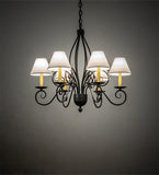 32"W Squire 6 Lt Traditional Chandelier